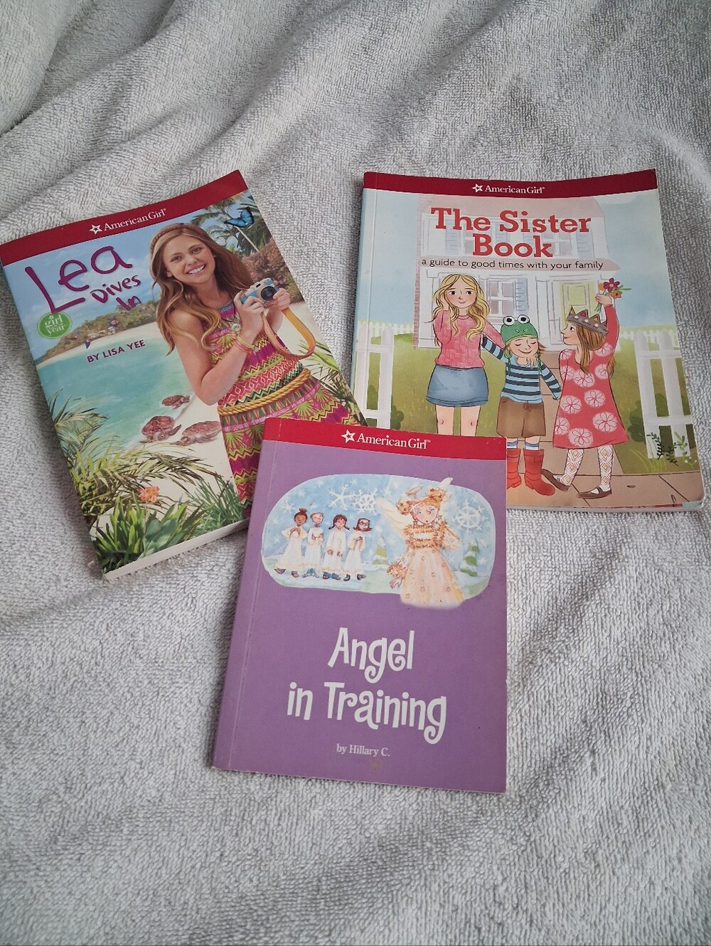American Girl Book Set - Purple, Pink, Blue Covers , Set Of 3